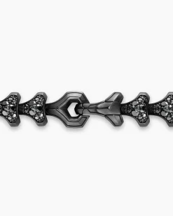 Armory® Necklace Black Titanium with Black Diamonds, 9.5mm