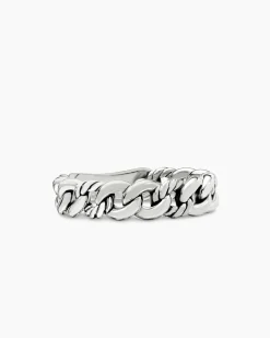 Belmont® Curb Link Band Ring Sterling Silver, 5mm