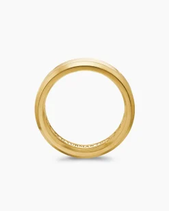 Beveled Band Ring 18K Yellow Gold, 4mm