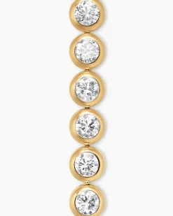 Bezel Set Tennis Bracelet 18K Yellow Gold with Diamonds, 4.7mm