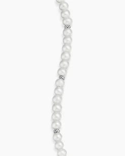 Bijoux Spiritual Beads Bracelet Pearls and Sterling Silver, 4mm