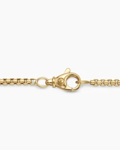 Box Chain Necklace 18K Yellow Gold, 2.7mm