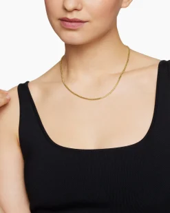 Box Chain Necklace 18k Yellow Gold, 2.7mm