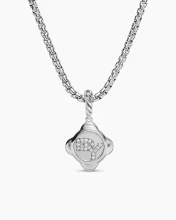 Cable Collectibles® DY Logo Amulet Sterling Silver with Diamonds, 13.7mm