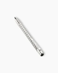 Cable Pencil Sterling Silver with Black Onyx