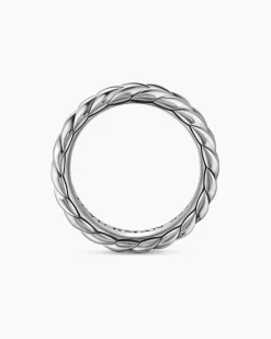 Chevron Band Ring Sterling Silver, 6.2mm