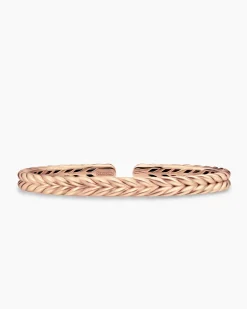 Chevron Flex Bracelet 18K Rose Gold, 6.4mm