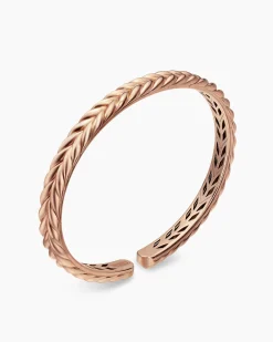Chevron Flex Bracelet 18K Rose Gold, 6.4mm