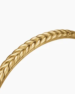Chevron Flex Bracelet 18K Yellow Gold, 5.2mm
