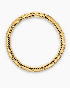 Chevron Link Bracelet 18K Yellow Gold, 7.6mm