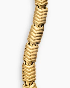 Chevron Link Bracelet 18K Yellow Gold, 7.6mm