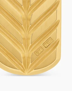 Chevron Tag 18K Yellow Gold, 27mm