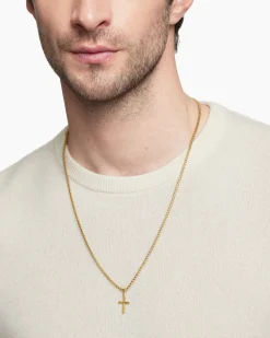 Cross Amulet 18K Yellow Gold, 19mm