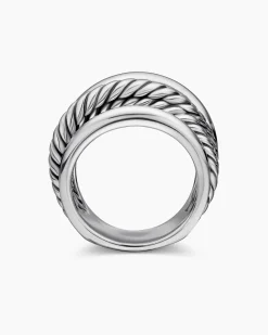 Crossover Ring Sterling Silver, 14.7mm