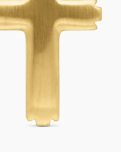Cross Pendant 18K Yellow Gold with Diamonds, 34mm