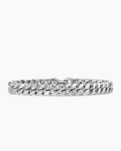 Curb Chain Bracelet Platinum, 8mm