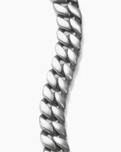 Curb Chain Bracelet Platinum, 11.5mm