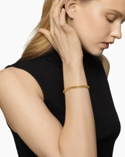 DY Bel Aire Box Chain Bracelet 18K Yellow Gold, 5.2mm