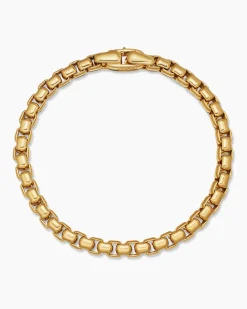 DY Bel Aire Box Chain Bracelet 18K Yellow Gold, 5.2mm