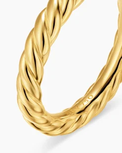 DY Cable Band Ring 18K Yellow Gold, 3mm