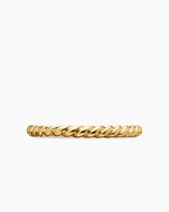 DY Cable Band Ring 18K Yellow Gold, 3mm