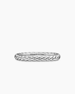 DY Cable Band Ring Platinum, 2.45mm