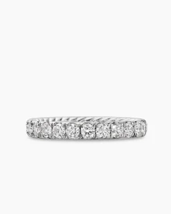 DY Eden Band Ring Platinum with Diamonds, 2.8mm