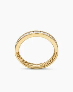 DY Eden Partway Alternating Diamond Band Ring 18K Yellow Gold with Diamonds, 2.8mm