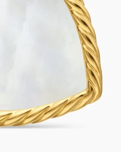 DY Elements® Heart Amulet 18K Yellow Gold with Mother of Pearl and Diamonds, 18.7mm