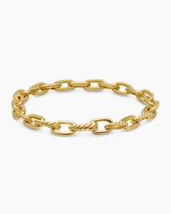 DY Madison® Chain Bracelet 18K Yellow Gold, 6mm