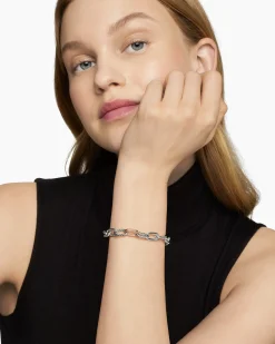 DY Madison® Chain Bracelet Sterling Silver with 18K Rose Gold, 8.5mm