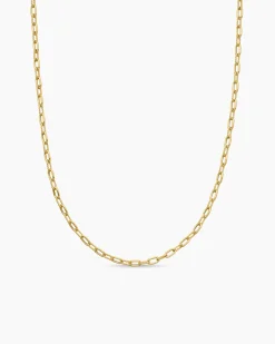 DY Madison® Chain Necklace 18K Yellow Gold, 3mm