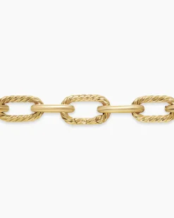 DY Madison® Pavé Bead Chain Necklace 18K Yellow Gold with Diamonds, 8.5mm