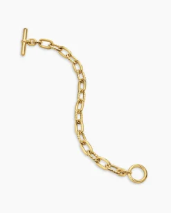 DY Madison® Toggle Chain Bracelet 18K Yellow Gold, 8.5mm