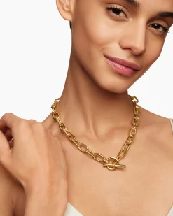 DY Madison® Toggle Chain Necklace 18K Yellow Gold, 11mm