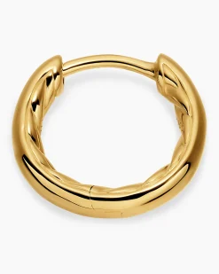 DY Mercer® Huggie Hoop Earrings 18K Yellow Gold, 12mm