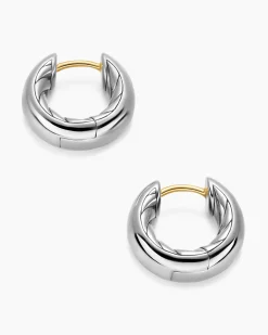 DY Mercer® Micro Hoop Earrings Sterling Silver, 13.4mm