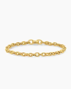DY Mercer® Petite Chain Bracelet 18K Yellow Gold, 4.5mm