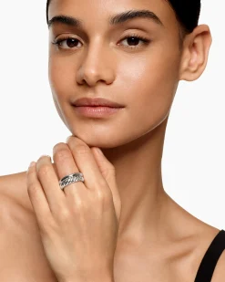 DY Mercer® Two Row Ring Sterling Silver, 8mm
