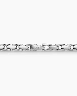 Fluted Chain Necklace Sterling Silver, 5mm