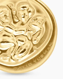 Gemini Amulet 18K Yellow Gold with Diamonds, 19mm