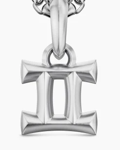 Gemini Amulet Sterling Silver, 14.8mm
