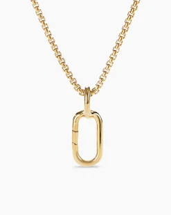 Lexington Amulet Holder 18K Yellow Gold, 21mm