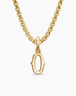 Number Zero Amulet 18K Yellow Gold, 14.8mm