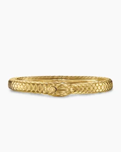 Ouroboros Bracelet 18K Yellow Gold with Diamonds, 8mm
