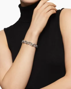 Oval Link Chain Bracelet Sterling Silver, 12mm
