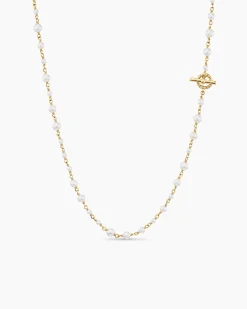 Pearl Classics Toggle Chain Necklace 18K Yellow Gold, 4.5mm