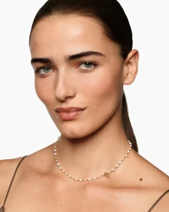 Pearl Classics Toggle Chain Necklace 18K Yellow Gold, 4.5mm