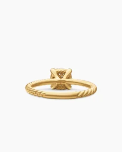 Petite Chatelaine® Ring 18K Yellow Gold with Pavé Diamonds, 7mm