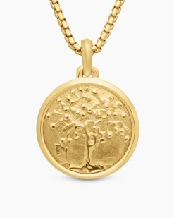 Petrvs® Tree of Life Amulet 18K Yellow Gold, 29mm